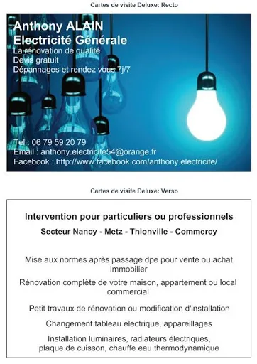 Anthony ALAIN, Electricité Générale