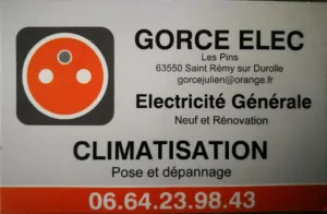 GORCE ELEC à Saint-Rémy-sur-Durolle