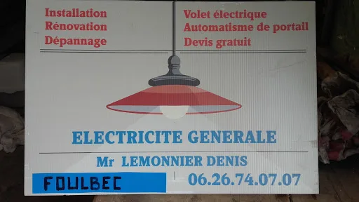 ELECTRICITE GENERALE DENIS LEMONNIER