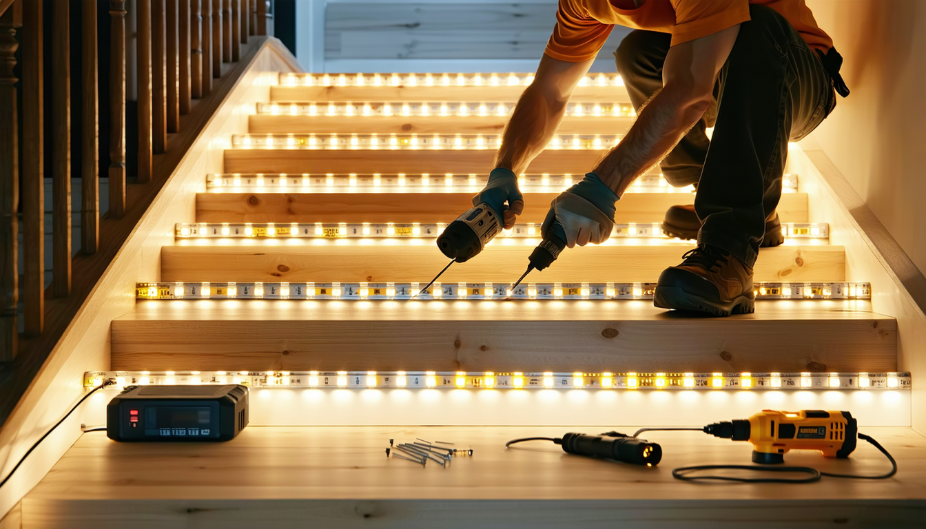 découvrez comment installer facilement un éclairage d'escalier led avec batterie de secours grâce à notre mode d'emploi détaillé. assurez votre sécurité tout en ajoutant une touche moderne à votre intérieur avec ce guide pratique.
