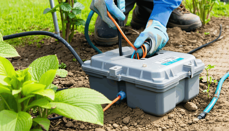 Réaliser une épissure efficace dans une boîte étanche IP68 pour l’arrosage du jardin
