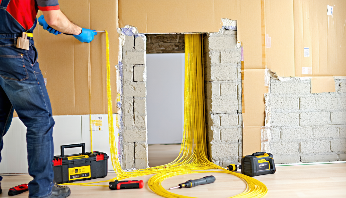 découvrez notre guide pratique sur l'utilisation d'un tire-fil en nylon pour passer des gaines dans une cloison doublée. apprenez les techniques essentielles, les astuces et les conseils pour réaliser vos installations facilement et efficacement.